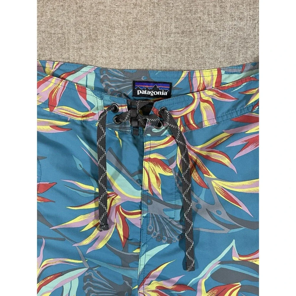 Patagonia Wavefarer Board Shorts Swim Trunks Floral Mens Size 32 Vintage Vtg 90s